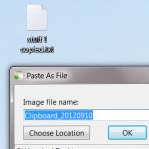 PasteAsFile Spara bilder och text från ditt urklipp direkt till en mapp [Windows] / Windows